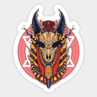 Anubis Skull Mask Sticker